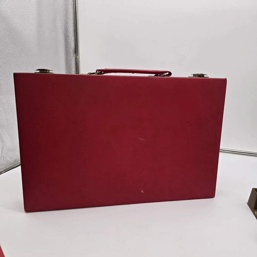 VTG 1982 UNO Collector's Edition‎ Red Briefcase Case IGI Complete New Score Card